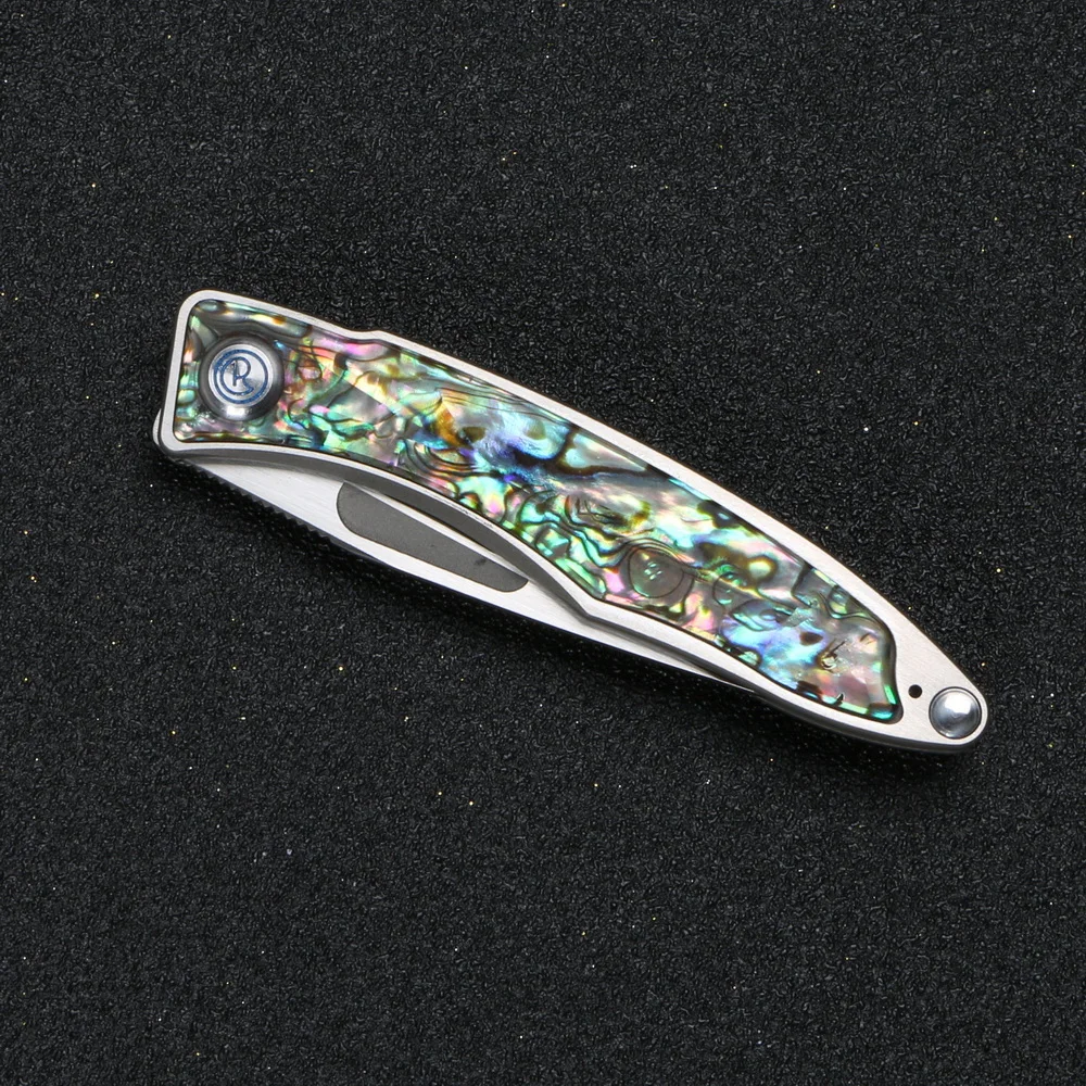 Складной мини-нож Mnandi медная шайба лезвие M390 с натуральным корпусом TC4 титановый