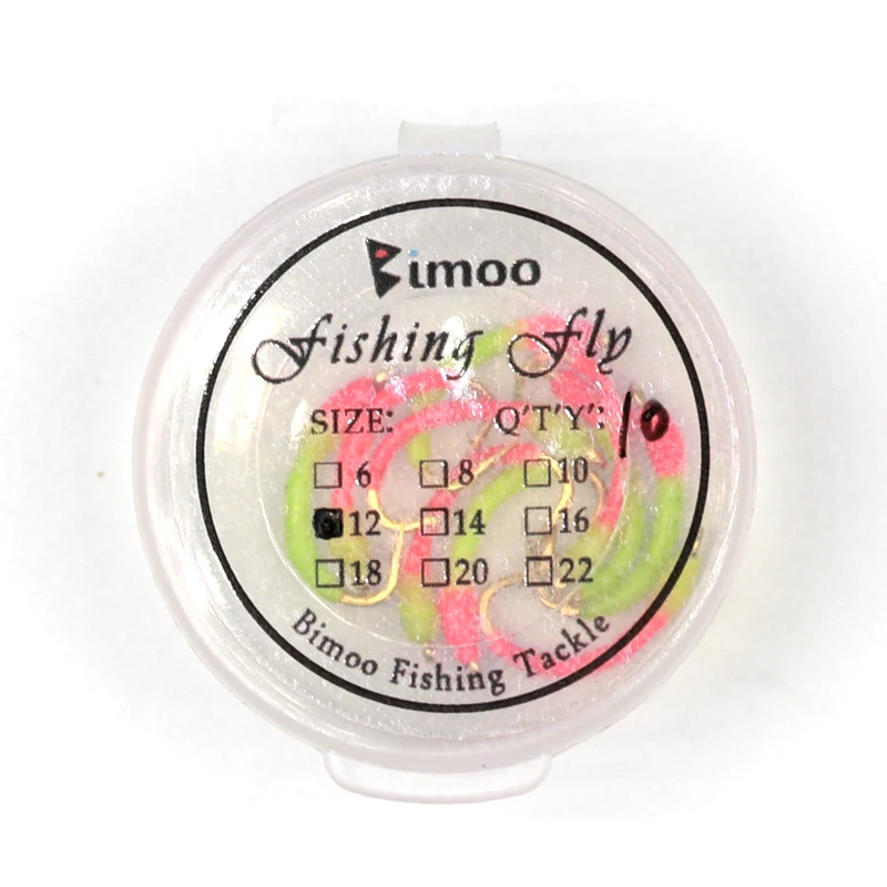 Bimoo 10 шт. #12 оранжевый и желтый зуммер Летающая Нимфа белая рыба|Наживки для рыбной