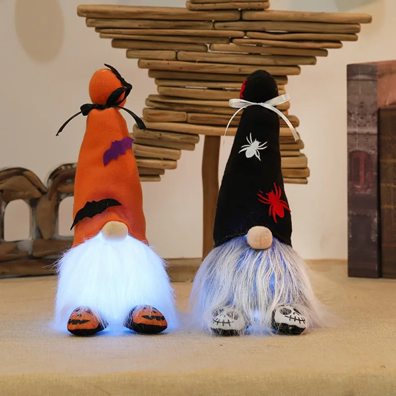 

Plush Gnome Elf Figurines Ornaments Halloween Decoration For Holiday Home Decor Fall Faceless Doll Handmade Scandinavian