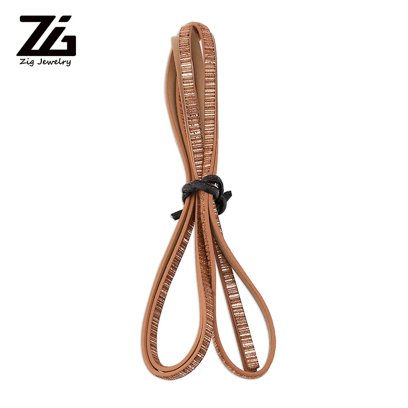 ZG 1 2 м X5 мм Цвет в полоску на плоской подошве из искусственной кожи Кожаная