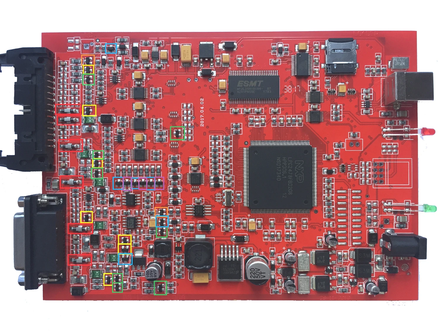 KESS V2 2 47 V5.017 красная печатная плата без Токена ограниченная с ECM титановый