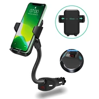 universal smart phone holder pdqc digital display fast charging mobile phone tablet charging car holder car accessories