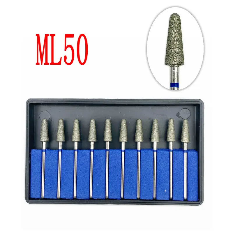 10 шт./компл. Стоматологическая Гальваническая Алмазная точечная Полировочная