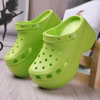 womens sandals 2021 summer new thick soled increased garden hole shoes outdoor comfortable leisure beach shoes baotou sandals