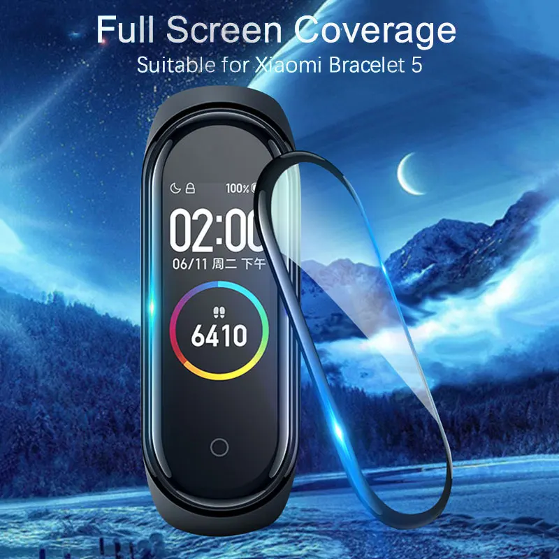Hydrogel Film For Xiaomi Mi Band 5 4 Wristband Screen Protective band5 Soft Protector Scratch Prevention | Мобильные телефоны и