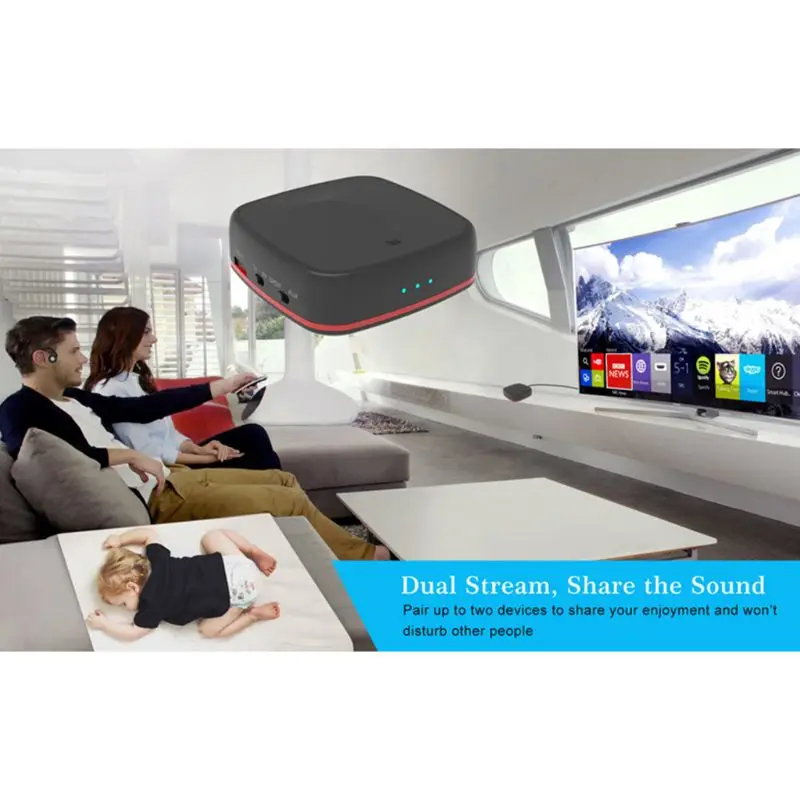 

CSR8675 Bluetooth 5.0 Transmitter Receiver Wireless Adapter Optical Drive 203A