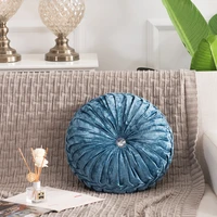 solid color tassel cushion round velvet cushion chair pad pillows car sofa couch decoration soft warm throw pillows