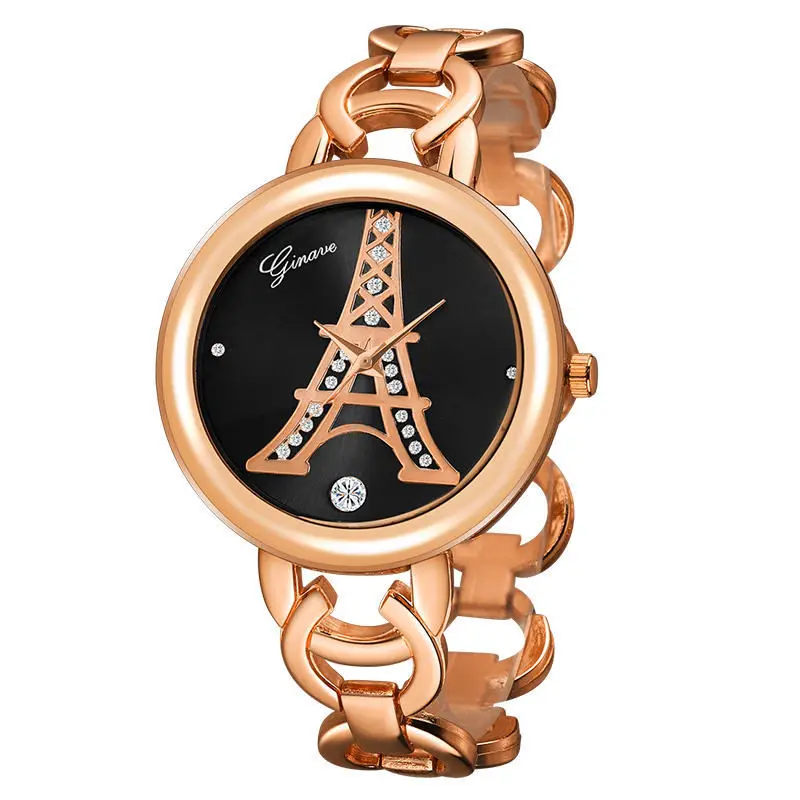 

Fashion Diamond Set Quartz Hand Watch for Women 18K Gold Bracelet Set Ladies Watch Women Watches Top Brand Luxury Designer