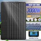 Комплект гибкой солнечной панели ETFE 3000 Вт, Полная панель внешнего аккумулятора, система генератора солнечной энергии, зарядное устройство для смартфона, кемпинга, автомобиля
