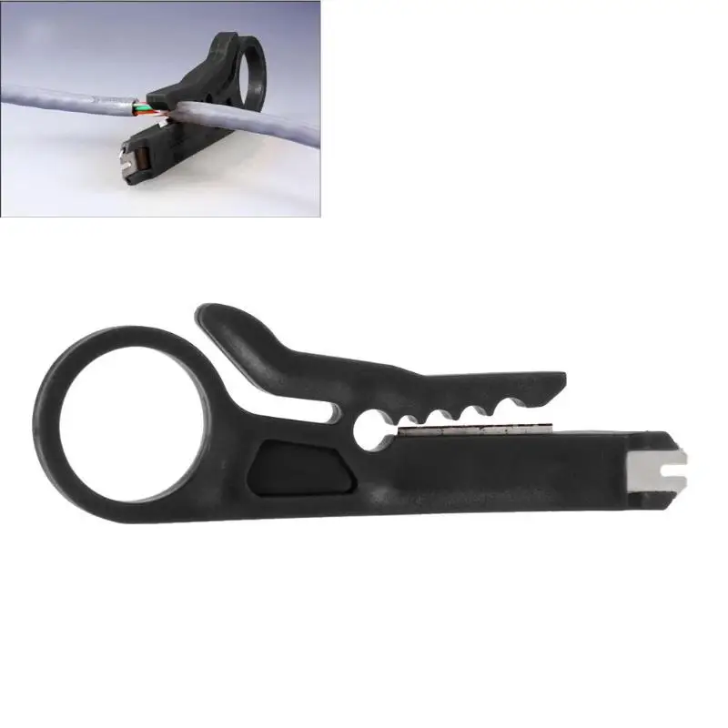 1Pcs Wire Stripper Knife Crimper Pliers Crimping Tool Cable Stripping Cutter Tools Cut Line Pocket Multitool | Инструменты