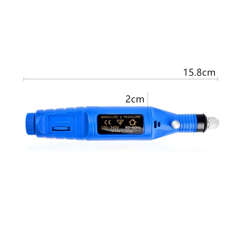 

1 Set 6 Bits Nail Art Drill File UV Gel Remove Sanding Buffer Pedicure Electric Machine Drills Professional Nail Art Tools Kit