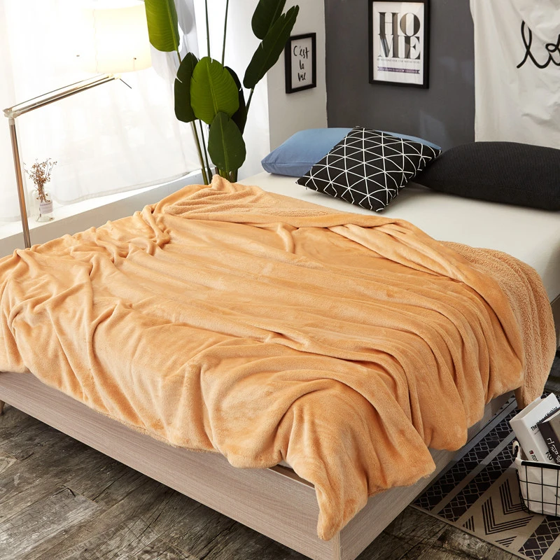 Khaki double side 2 в 1 Многофункциональное зимнее одеяло Фланелевое и кашемировое ткань супер мягкий диван-кровать одеяло s покрывало пододеяльник - Цвет: Khaki double side