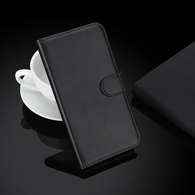 Черный Роскошный чехол-портмоне для телефона Cubot X20 pro из искусственной кожи в стиле ретро чехол с откидной крышкой Магнитный модные чехлы с ремешком - Цвет: Черный