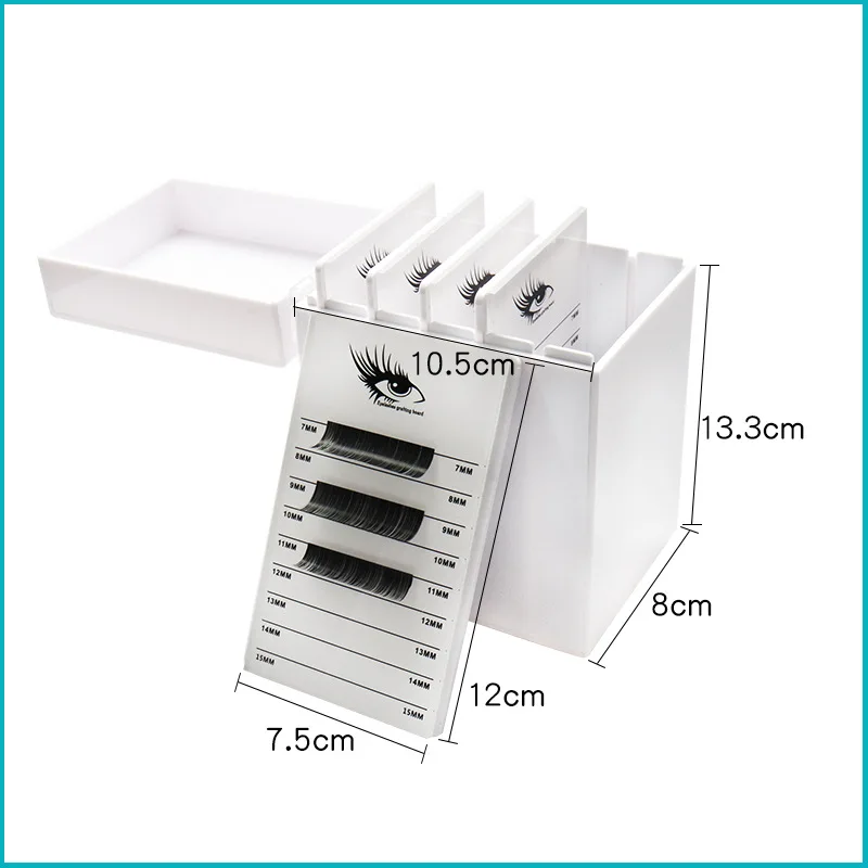 Пятислойный Флип тип коробка для хранения ресниц акриловая Пыленепроницаемая