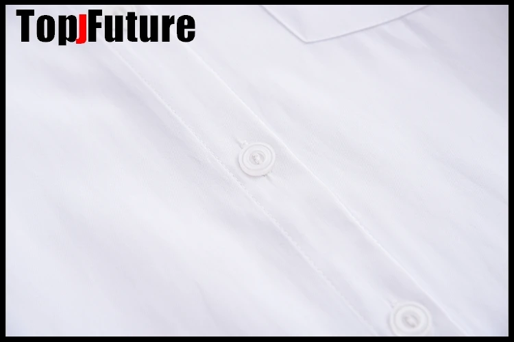 Белая хлопковая японская Студенческая школьная форма Jk большая средняя для