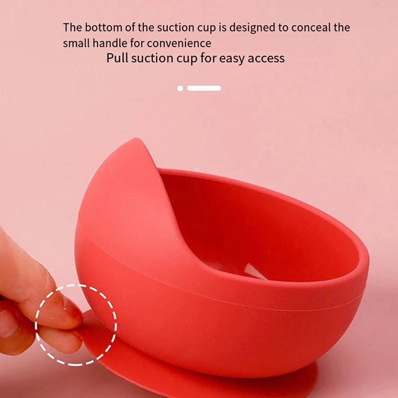 Silicone Baby Feeding Set Complementary Food Non-slip Suction Cup Bowl Toddler Tableware Silicone Tray Cup Baby Feeding Supplies enlarge