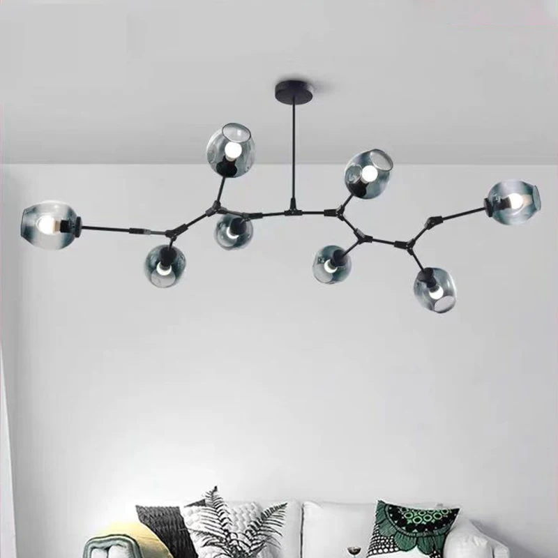 Nordic Vintage Chandelier Industrial Hanging lamp For Loft Dining Kitchen Stair Suspension Luminaire Modern Lighting | Освещение