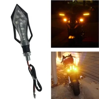1pcs 9 led universal motorcycle bike led amber turn signal light indicator lamp blinker moto lights yellow amber