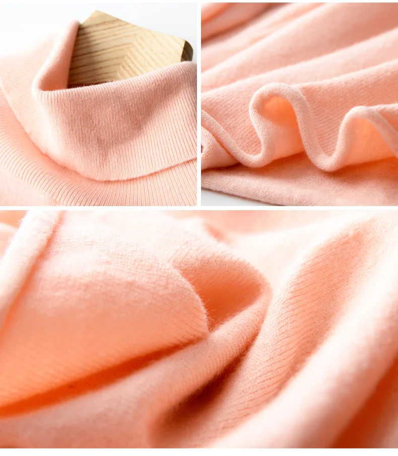 2019 осенний свитер с высоким воротом Женский вязаный длинным рукавом облегающий