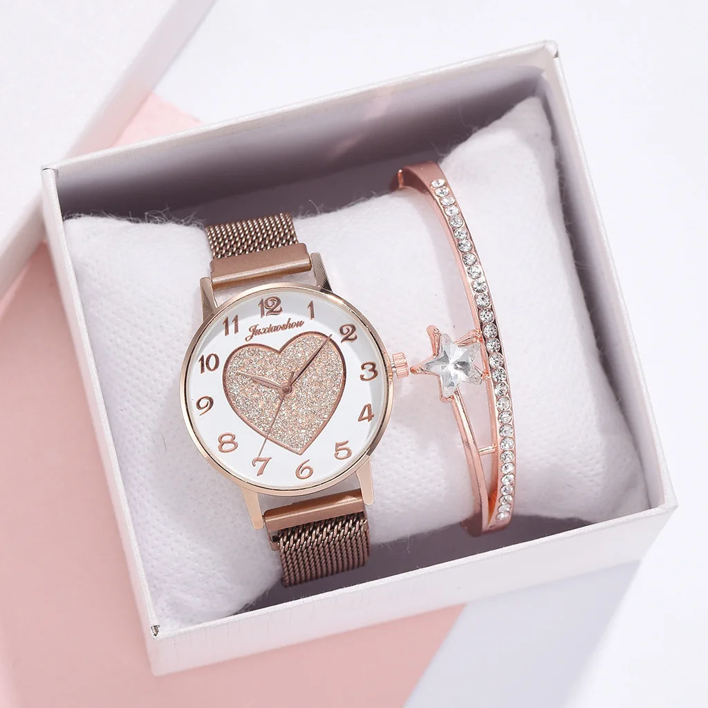 

Часы наручные женские на магнитной застежке, модные повседневные Роскошные брендовые простые с римскими цифрами и браслетом