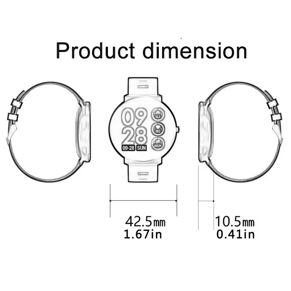 

DT41 K9 Sports Smart Bracelet Full Touch Heart Rate Sleep Monitoring Information Reminder Waterproof Intelligent Watch