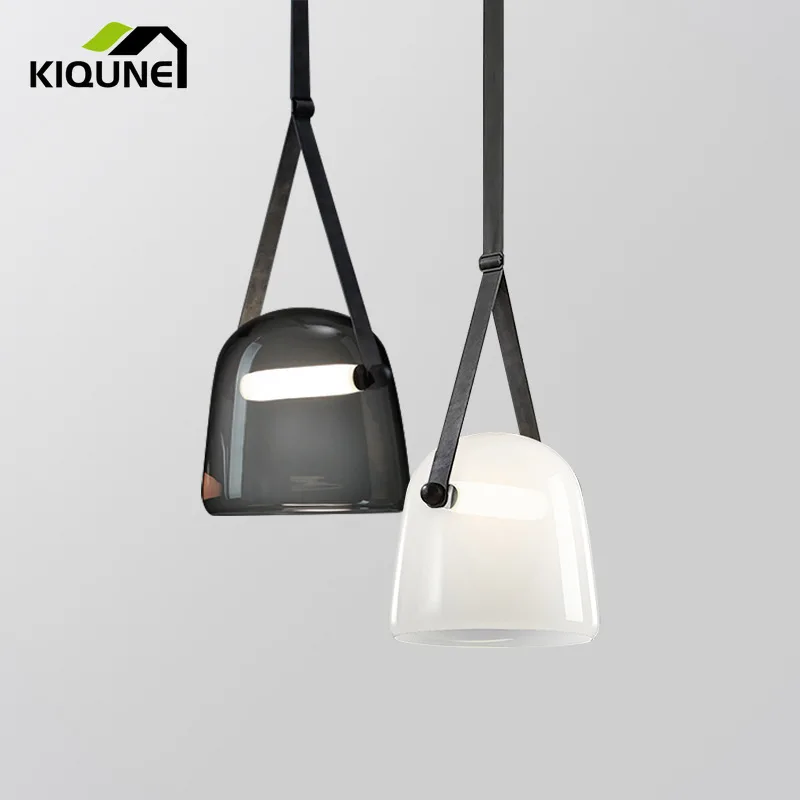 

Modern Grey Glass Chandelier CE LED Bulbs 90-260V Pendant Lights Creative Bar Table Cafe Restaurant Bedroom Decorative Lighting