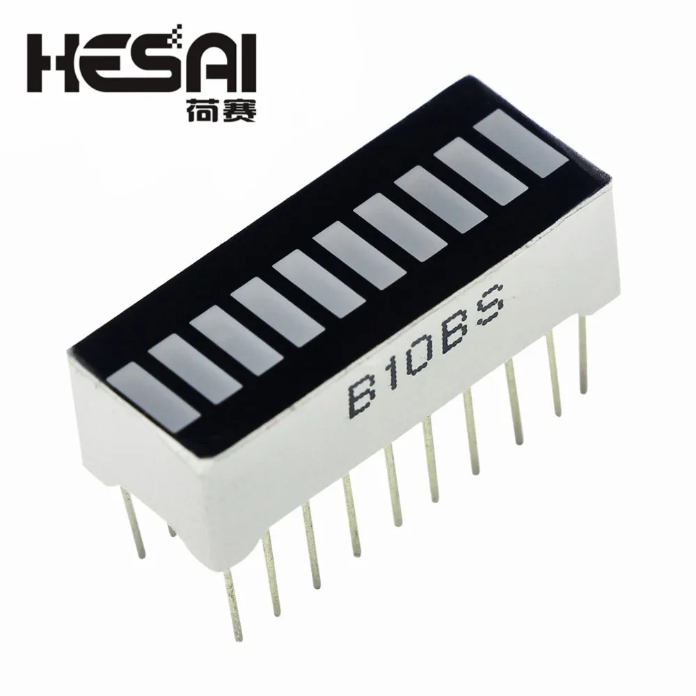 2 шт./лот 10 сегментный цифровой Красный светодиодный гистограммный дисплей