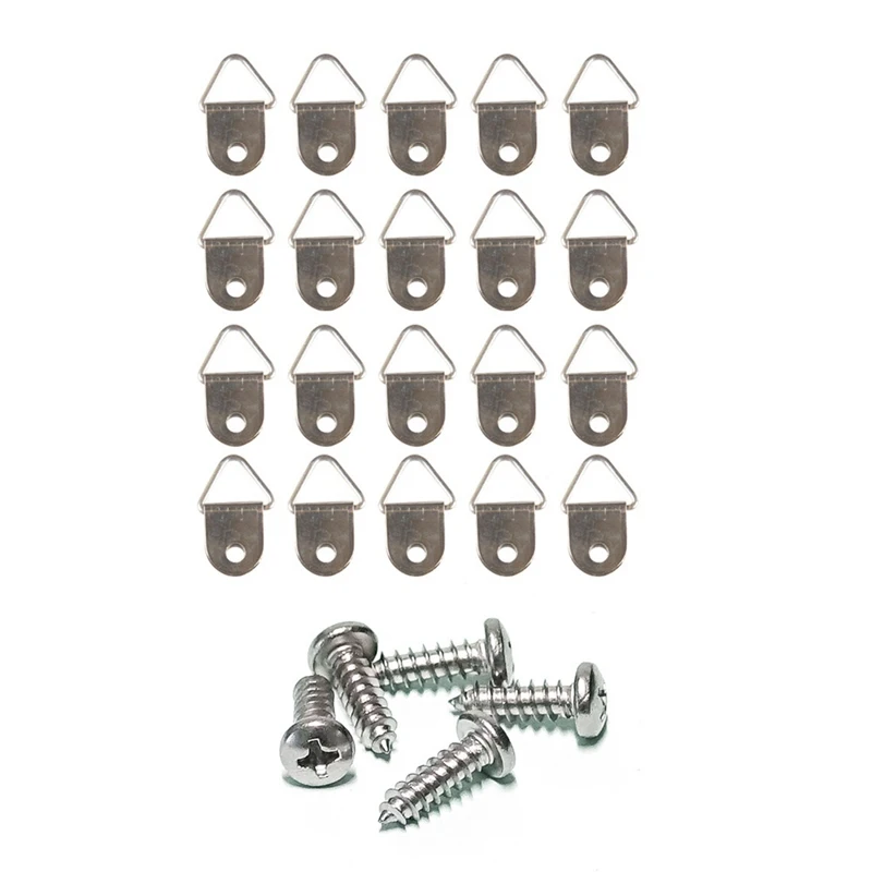 Высококачественное металлическое серебряное треугольное D образное кольцо