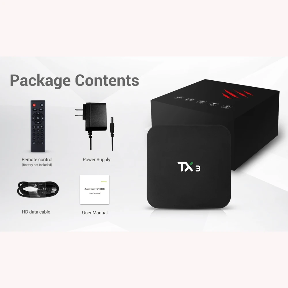Tanix TX3 TV BOX Amlogic S905X3 Android 9 0 2 4 г/Wi Fi 5 ГГц двухъядерный процессор Wi BT коробки