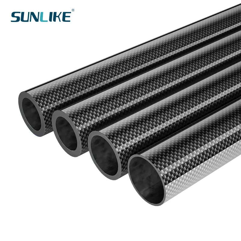 4Pcs Length 248mm High Quality Twill Matte Carbon Fiber Pipe OD5mm-30mm Tube | Parts &amp Accs