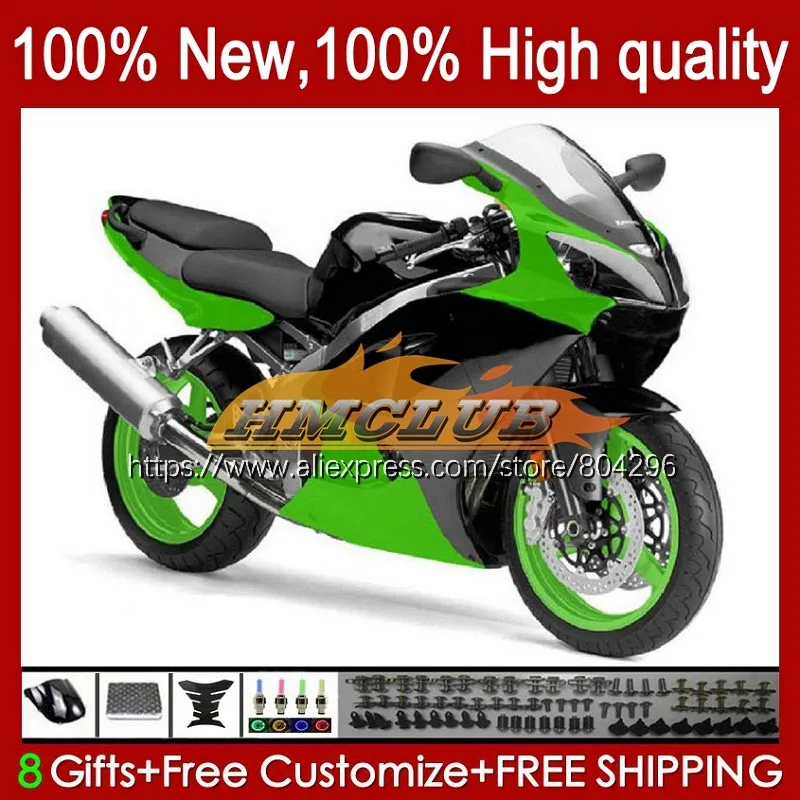 

Корпус ZX636 для KAWASAKI NINJA ZX 6R 636 6 R 2000 2001 горячий зеленый 2002 72No.36 600CC ZX-6R ZX600 ZX-636 ZX6R 00 01 02 обтекатели