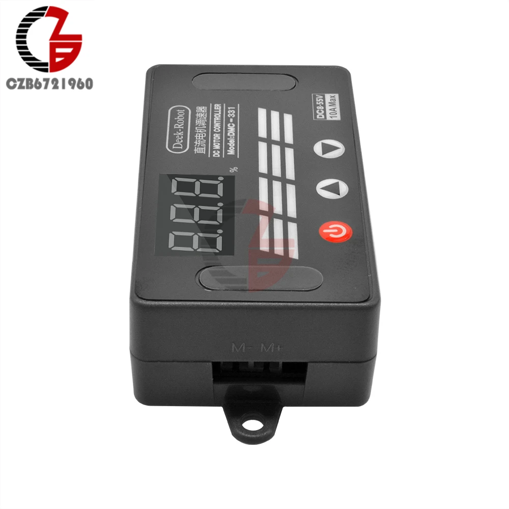 10A DC 8 V-55 V Цифровой PWM DC регулятор скорости двигателя Регулятор вентилятор с регулируемой скоростью светодиодный переключатель скорости света с функцией памяти