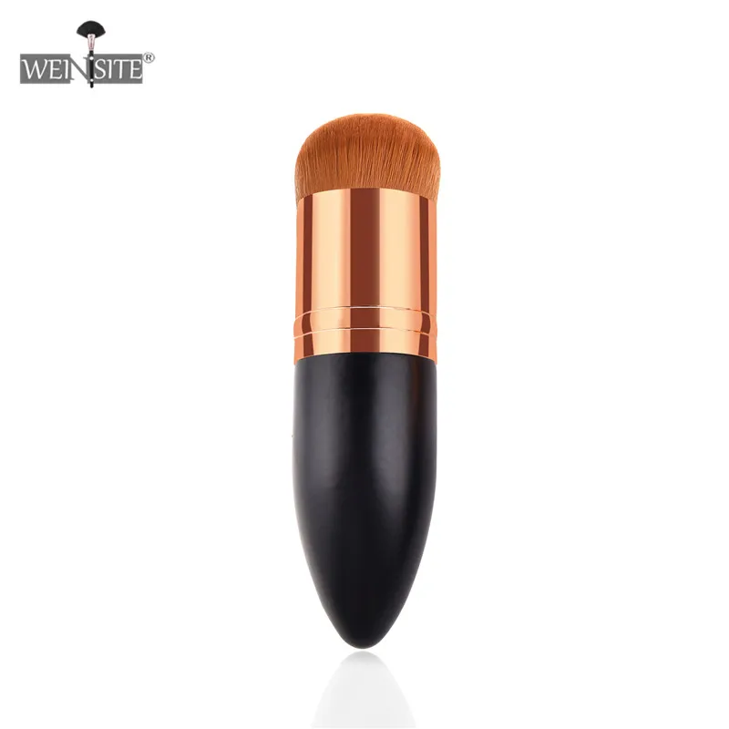 Новинка золотистая розовая кисть для основы плоские Кисти Chubby Pier макияжа с
