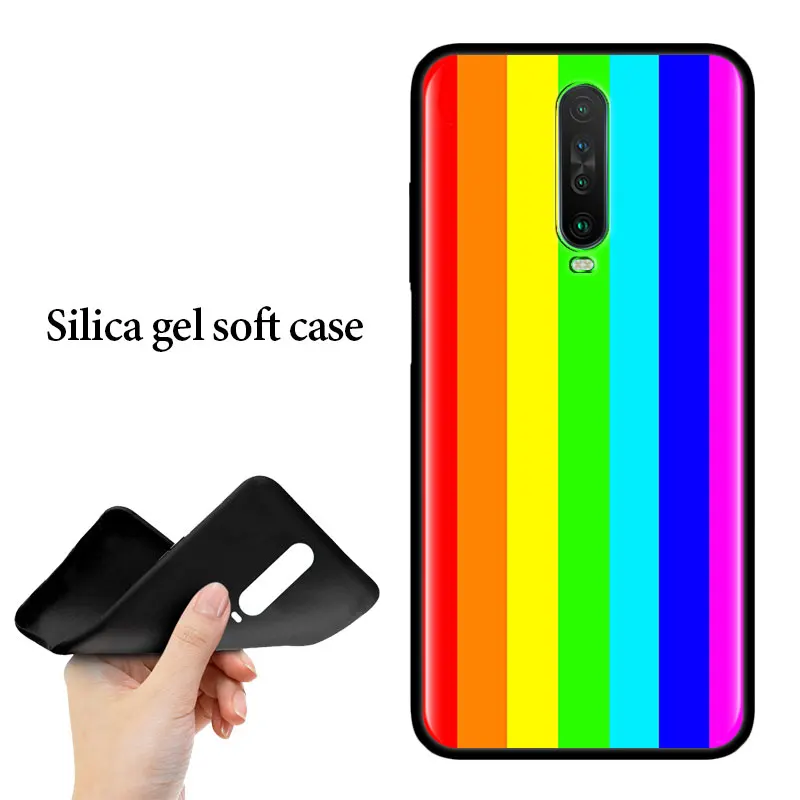 

Soft Case For Xiaomi Redmi Note 9S 9 8T 8 Pro 8 8A 9A 9C 9i 7 7A 6 6A K30 Pro TPU Back Cover Coque Funda Capa Rainbow Colors