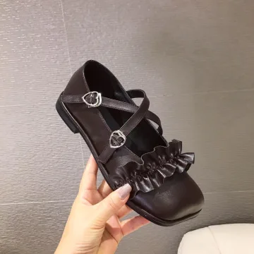 

Korean Shoes Casual Female Sneakers Square Toe Autumn Dress Flats Women Fringe 2021 New Fall Tassel Fashion Lace-Up Solid Fabric