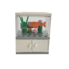 Город подходит для детей, комбинация рыб, сборка, развивающие строительные блоки, аквариум, развитие интеллекта, водные растения, подарки