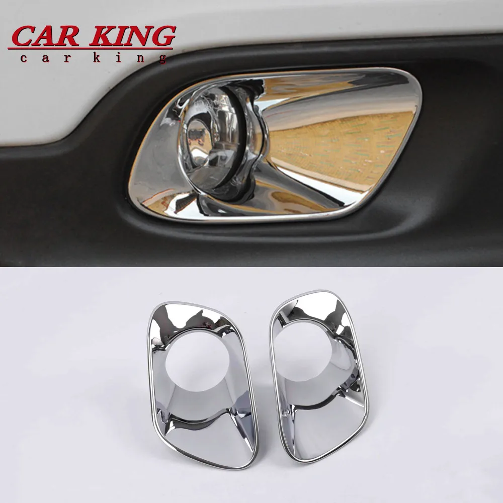

For Jeep Cherokee KL 2014 2015 2016 2017 2018 Car front fog lamp light frame Cover Trim ABS Chrome styling Exterior Accessories