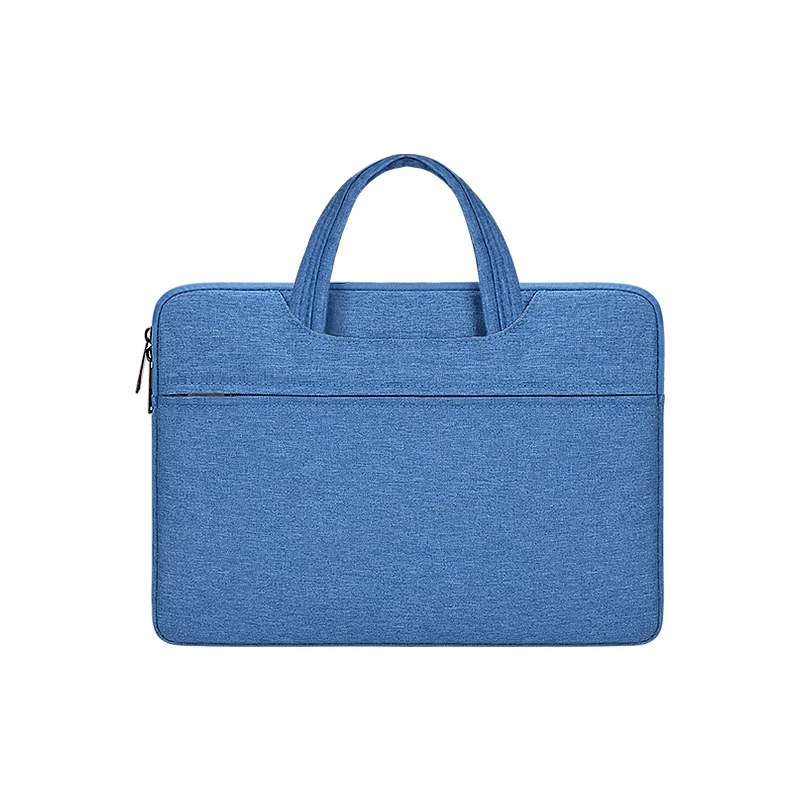 Blue Сумка для ноутбука Macbook Air Тетрадь чехол 13/14/15 дюймов Сумка для ноутбука Компьютерные сумки из натуральной кожи Портфели сумка для ноутбука DELL hp Xiaomi - Цвет: Blue