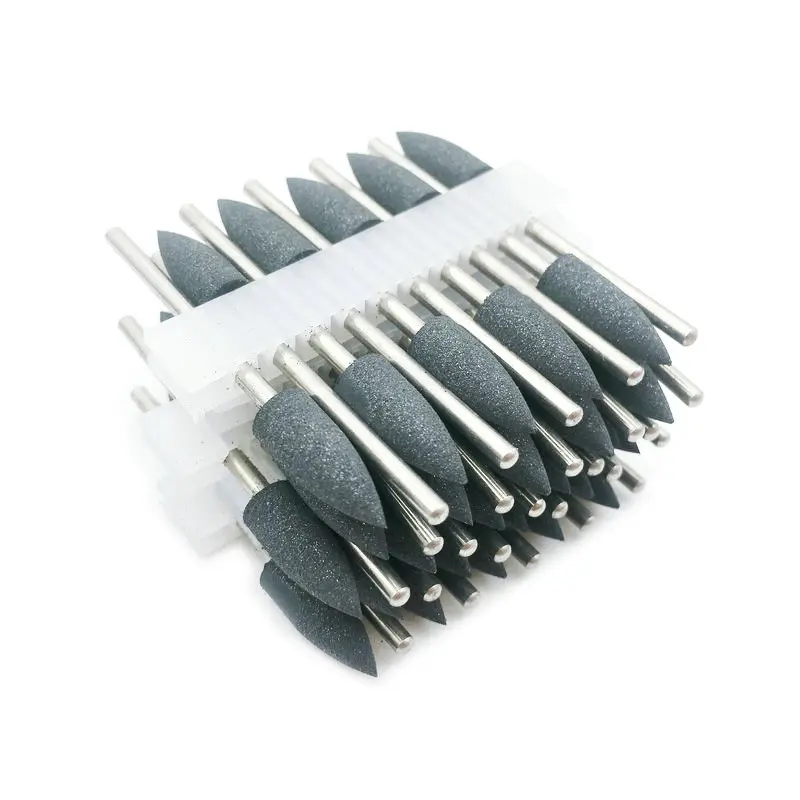 50 шт. черная резиновая силиконовая насадка для полировки шлифовки 2 35 мм сверла