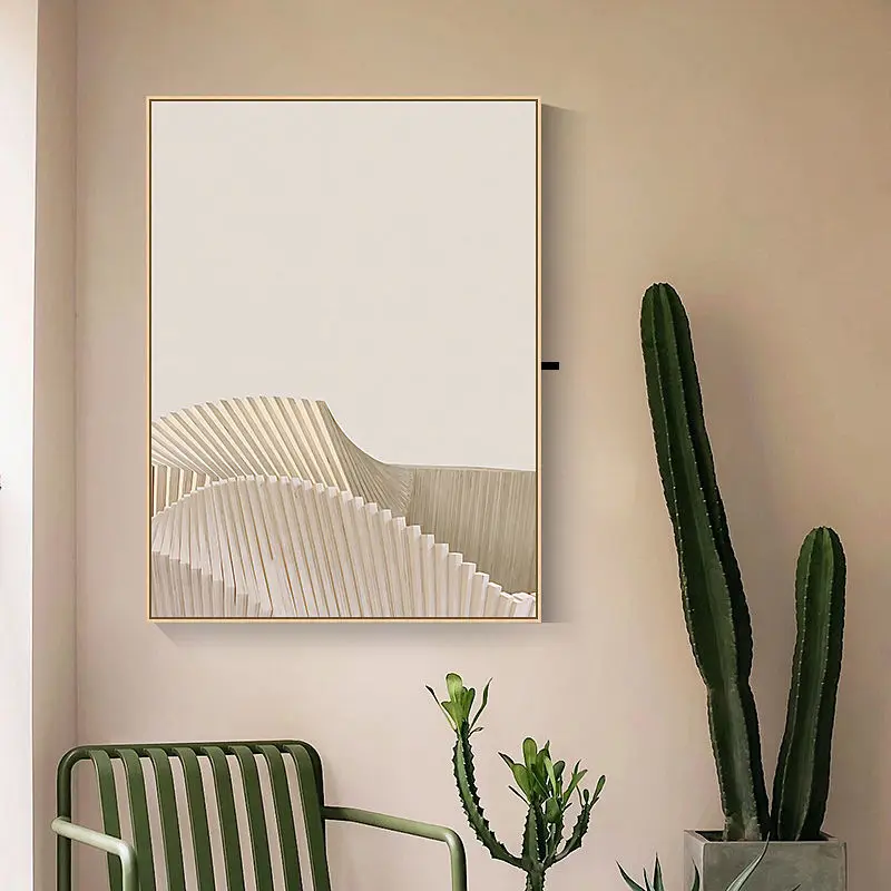 Nordic Decorative Painting Of Meter Box Wall Art Print Poster Murals Home Room Decoration Free Punch Occlude and Switch Frame |