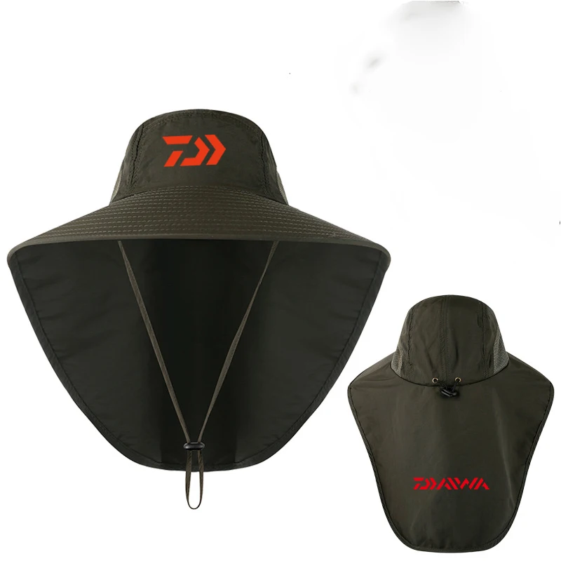 Мужская шляпа от солнца Daiwa для рыбалки с УФ-защитой универсальная скалолазания