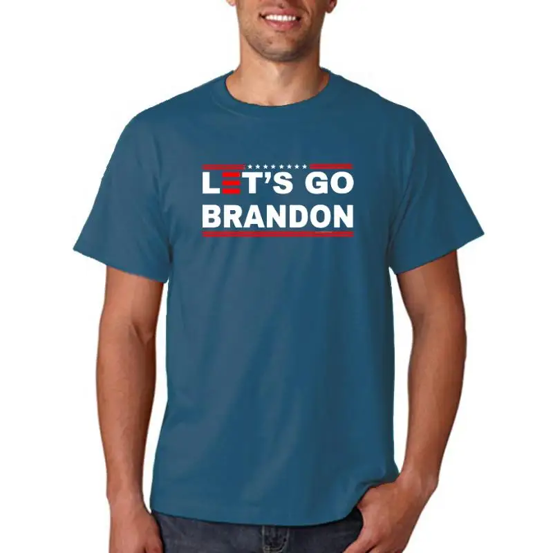 

Забавная футболка Fjb Joe Biden с юмором, рубашки с изображением Трампа 2024, футболки с надписью «Let Go», Брэндон, унисекс, модный аксессуар с защитой...