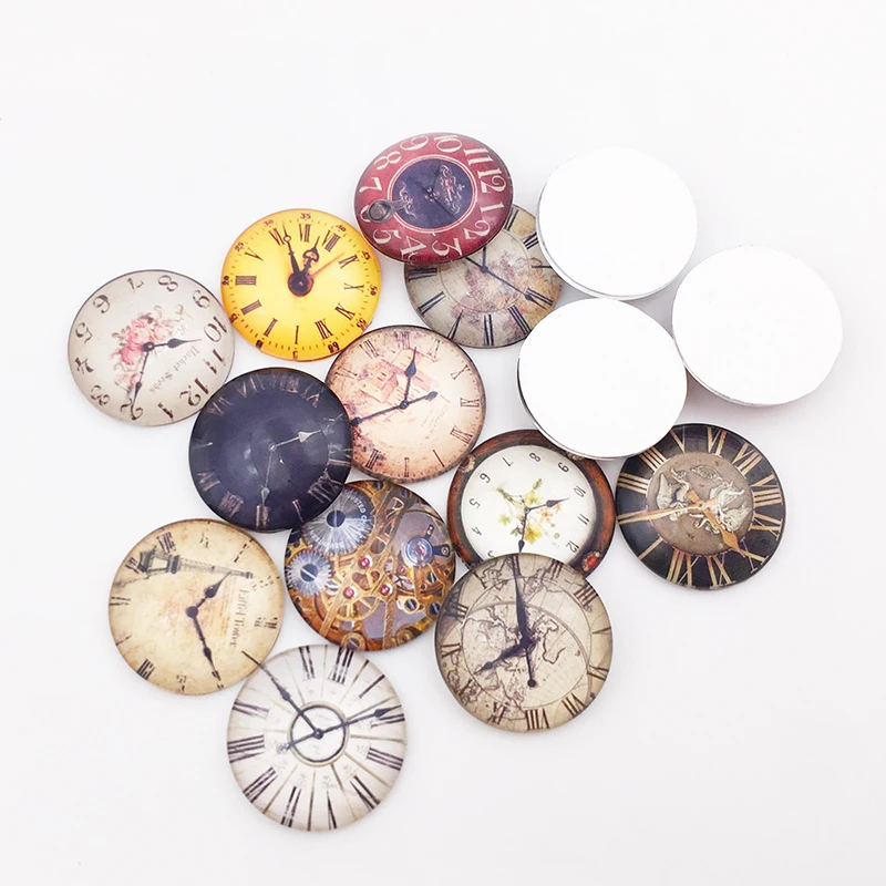 

Fashion Patterns Round photo glass cabochon flat back Making