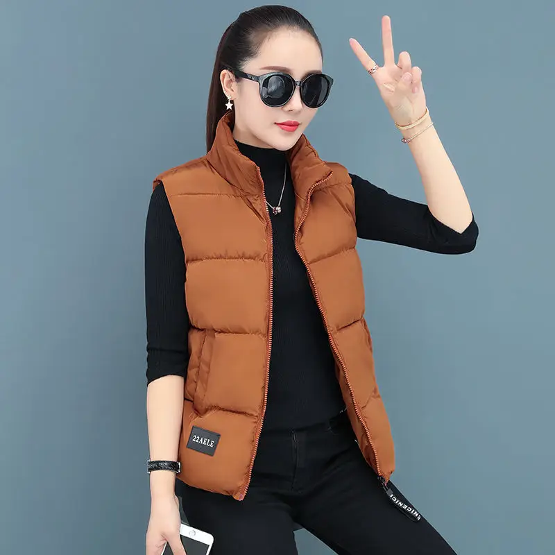 

Women's short waistcoat of fat mm large cotton jacket for Korean students in autumn and winter 2020