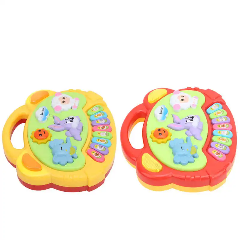 Погремушка с животным узором детская музыкальная игрушка обучающая развивающая