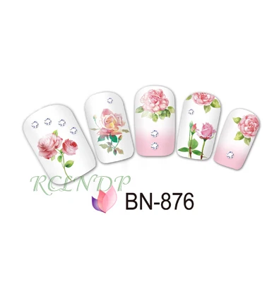 Наклейка для ногтей художественное украшение слайдер сексуальный пион роза