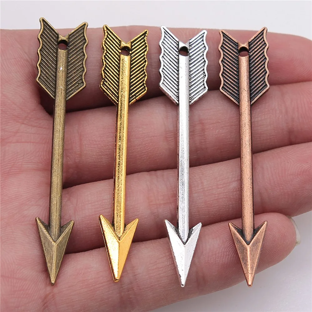 

50pcs 63mm Big Arrow Pendant Charm For Jewelry Making