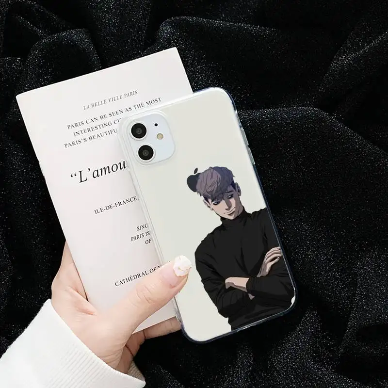 

Killing Stalking anime cool Phone Case Transparent for iPhone 6 7 8 11 12 s mini pro X XS XR MAX Plus cover funda shell