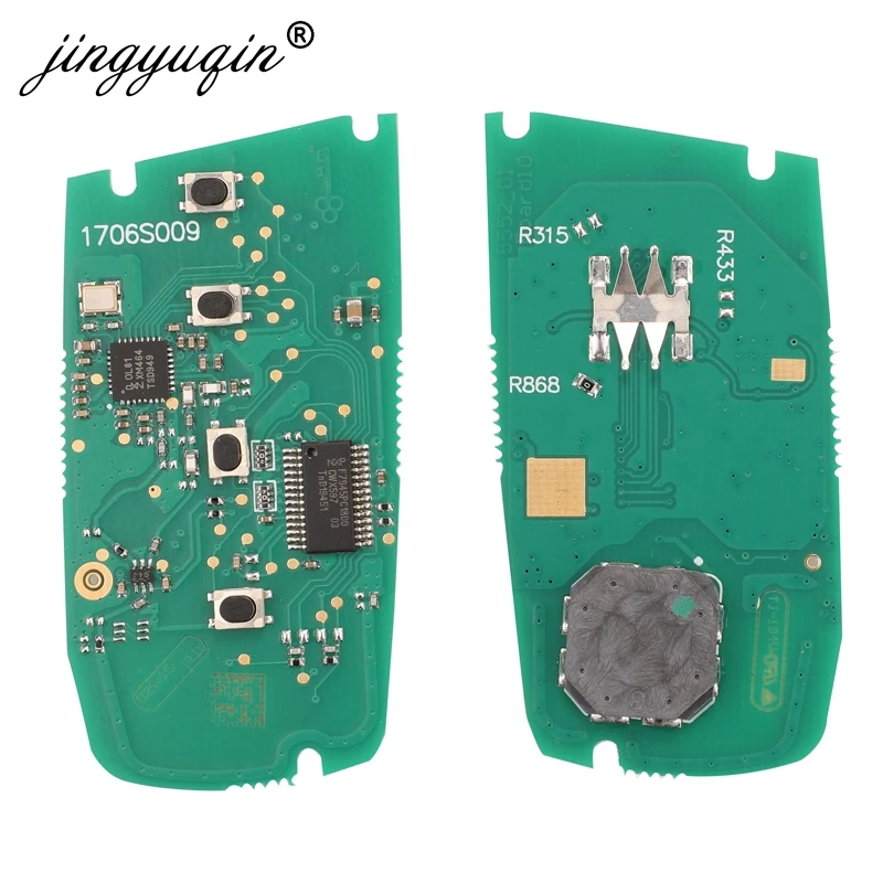 Jingyuqin 5 шт. 315/43/868 МГц умный дистанционный ключ KeylessGo для BMW 3 7 серии 2009 2016 CAS4 F