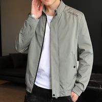 2021 mens jacket spring and autumn new korean version of the fashion sports jacket handsome casual baseball suit mens jacket